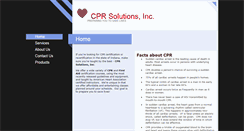 Desktop Screenshot of cpr-solutions-in.com